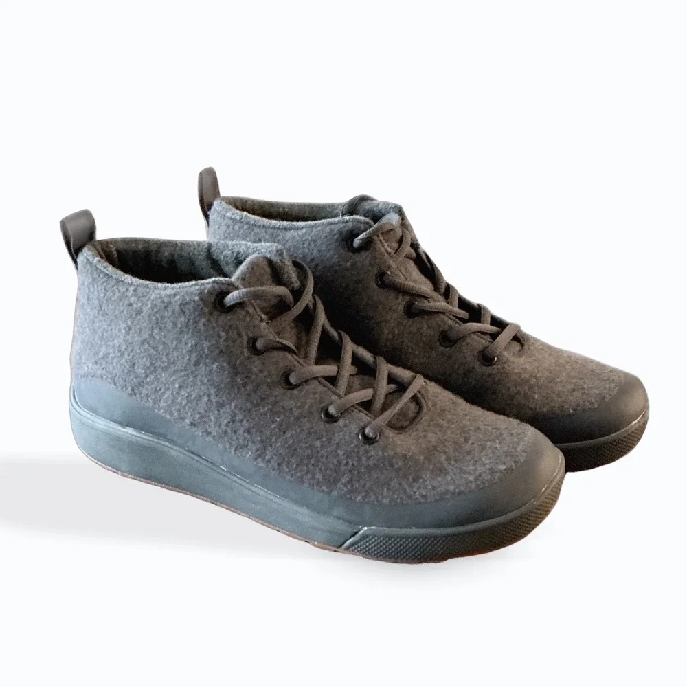 Grundens Wool Felt Deck Boots Gray Outdoor Fishing Chukka Shoes Mens 9